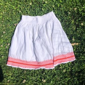 embroidered summer skirt